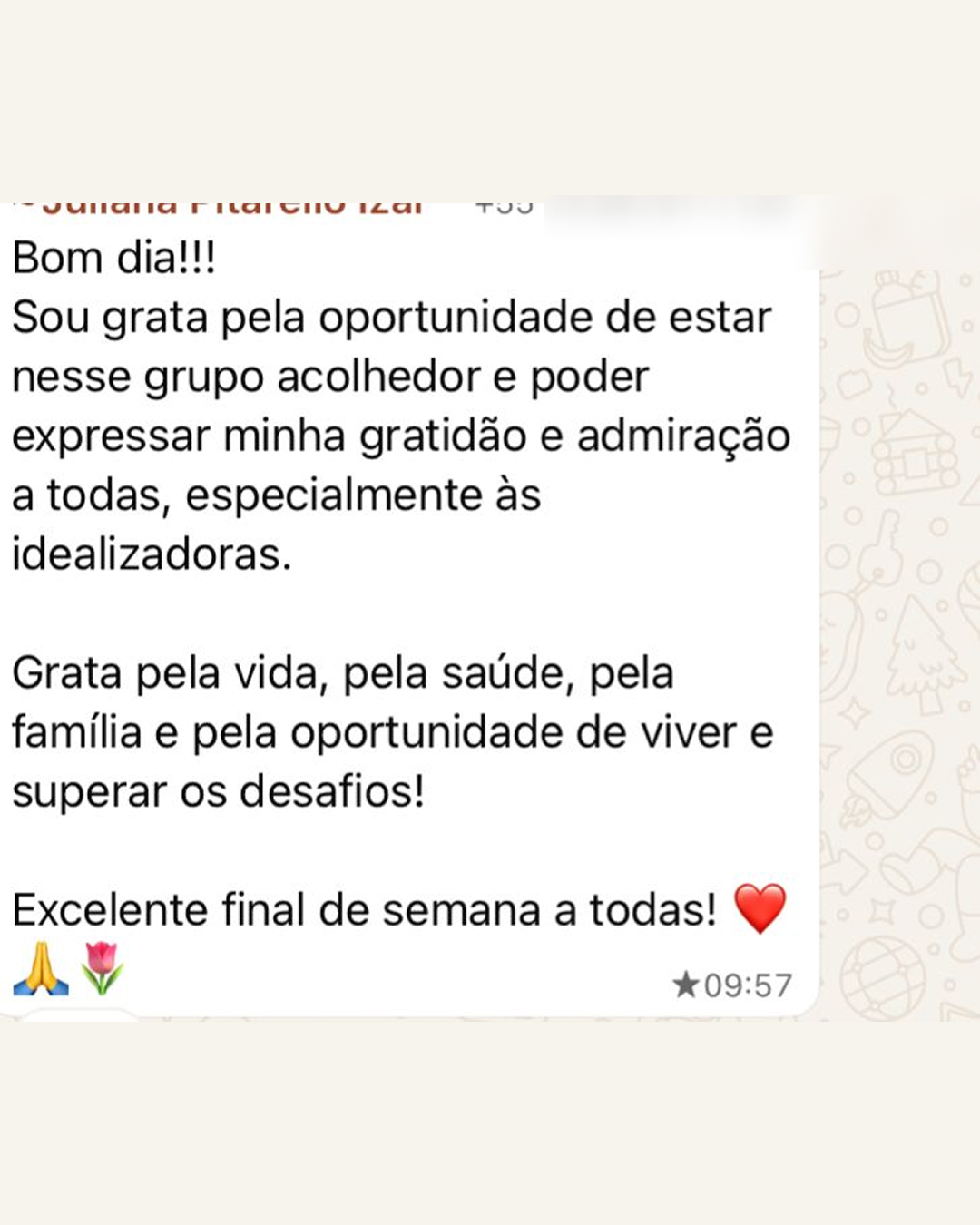 Depoimento 4 de mãe da comunidade Conexão Mãe